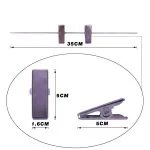 Hanger clips Soft plastic eyelet pad Metal crossbar clip for hanger - immagine 2