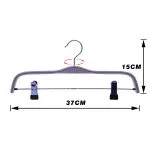 Wooden pants hanger clothing store hanger with logo - immagine 3