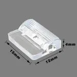Hanger clips Soft plastic eyelet pad Metal crossbar clip for hanger - immagine 4