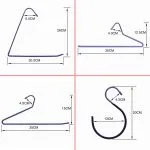 ⁦Heavy Duty Colorful Nonslip Pvc Coated Metal Pants Hangers Space Saving Blanket Hangers⁩ - الصورة ⁦2⁩