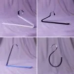 ⁦Heavy Duty Colorful Nonslip Pvc Coated Metal Pants Hangers Space Saving Blanket Hangers⁩ - الصورة ⁦5⁩