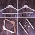 Custom Non Slip Plastic Hangers (Wood Grain, Heavy Duty Series) – Image 3
