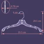 Heavy Duty Clear Plastic Suit Hangers (Wholesale & Bulk) – Image 2