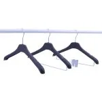 Maßgeschneiderte 36cm rutschfeste Kunststoff-Damenanzugbügel mit Clips (Großpackung)