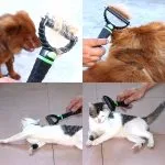 Factory Wholesale Silicone Handle Double Sided Pet Open Knot Comb Cat Dog Safe Dematting Grooming Comb - Imagen 3