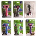 OEM & ODM Manufacturer Pet Grooming Brush Self Cleaning Slicker Brush for Dogs Cats Removes Loose Hair & Tangles – Image 3