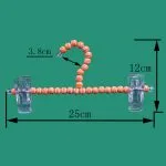 ⁦Factory Outlet Clothes Hanger Colorful Beads Hangers Pants  Hanger⁩ - الصورة ⁦2⁩