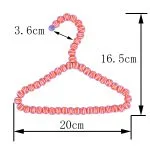 Beaded Clothes Hangers - Colorful Pearl Decorative Non-Slip - Image 4