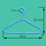 Beaded Clothes Hangers - Colorful Pearl Decorative Non-Slip - Image 3