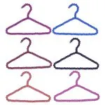 Beaded Clothes Hangers - Colorful Pearl Decorative Non-Slip