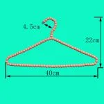 Beaded Clothes Hangers - Colorful Pearl Decorative Non-Slip - Image 2