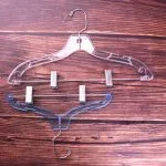 Custom Clear Plastic Hangers with Clips (Adult & Kids Bulk) - Imagen 3
