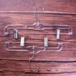 Custom Clear Plastic Hangers with Clips (Adult & Kids Bulk) - Imagen 4