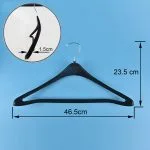 100% Custom Plastic Suit Hanger with Bar (Bulk Order) - immagine 2