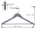 Clothes hanger wooden adult hotel hanger with pear beaded – Bild 2