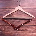 Clothes hanger wooden adult hotel hanger with pear beaded – Bild 6