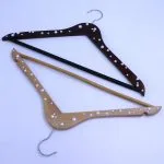 Clothes hanger wooden adult hotel hanger with pear beaded – Bild 7