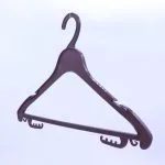 Custom Wood Grain Plastic Hotel Hangers with Anti-Theft Options (Bulk) – Image 3