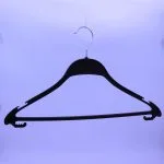 Custom Wood Grain Plastic Hotel Hangers with Anti-Theft Options (Bulk) – Image 4