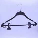 Custom Wood Grain Plastic Hotel Hangers with Anti-Theft Options (Bulk) – Image 5