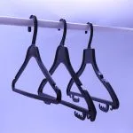 Custom Wood Grain Plastic Hotel Hangers with Anti-Theft Options (Bulk) – Image 7