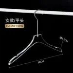 Transparent Acrylic Clothes Hangers with Clips - Imagen 7