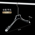 Transparent Acrylic Clothes Hangers with Clips - Imagen 11
