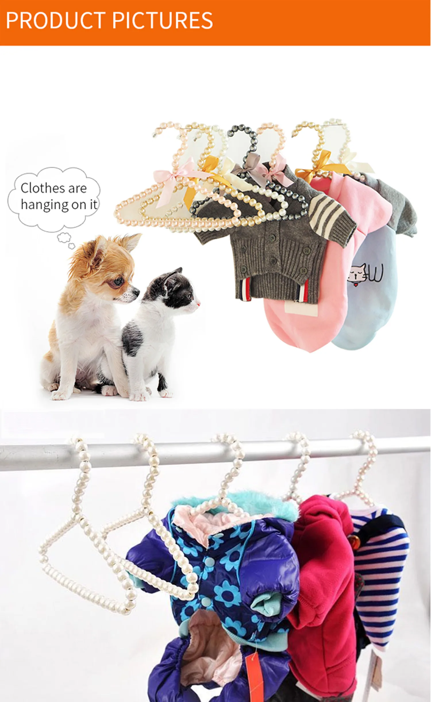 Customizable beaded coat hangers collection