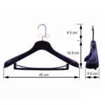 Custom Wide Shoulder Plastic Men's Suit Hangers (Bulk Order) – Image 2