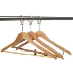 Anti Theft Hook Wooden Hangers With Security Loop Ring – Image 4