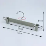 Custom Velvet Pants & Skirt Hangers with Clips (Bulk Order) - Image 3