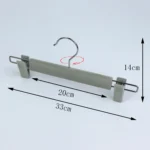 Custom Velvet Pants & Skirt Hangers with Clips (Bulk Order) – Image 3