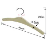 Custom Non-Slip Plastic Velvet Shirt Hangers (Bulk Order) – Bild 2