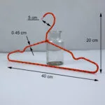 Fabric Wrapped Metal Clothes Hangers - الصورة 2