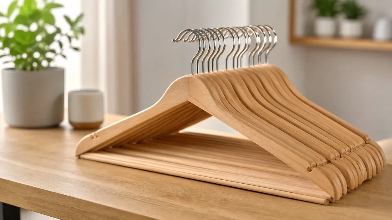 Wood clothes hangers wholesale bulk hardwood hangers for retail hotels and closets with custom finishes and volume pricing