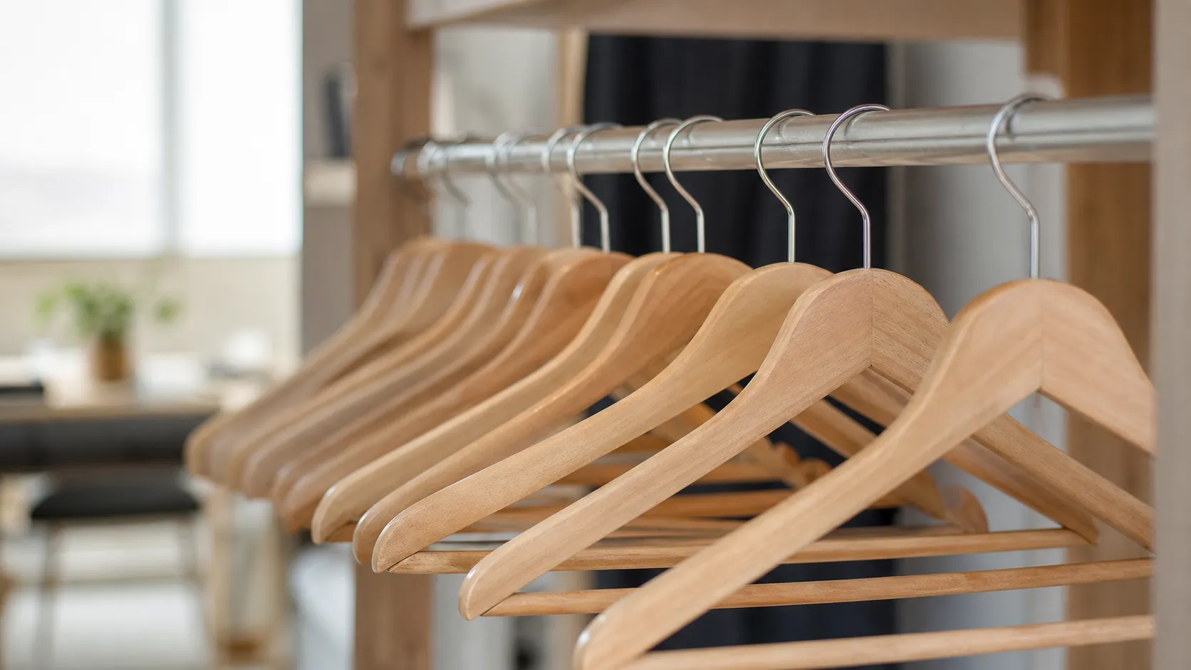 Wood clothes hangers in bulk durable non slip hardwood hangers for closets with smooth finish and strong support