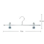 Rubber Coated Small Metal Hangers With Clips Skirt Display Pants Clothes Hangers – Bild 2