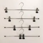 Gummi-beschichtete kleine Metallbügel mit Clips, Rock-Display, Hosenkleiderbügel