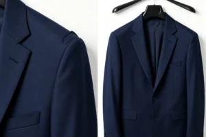 prevent shoulder bumps hangers - suit with shoulder bumps compared with perfect wide shoulder hanger