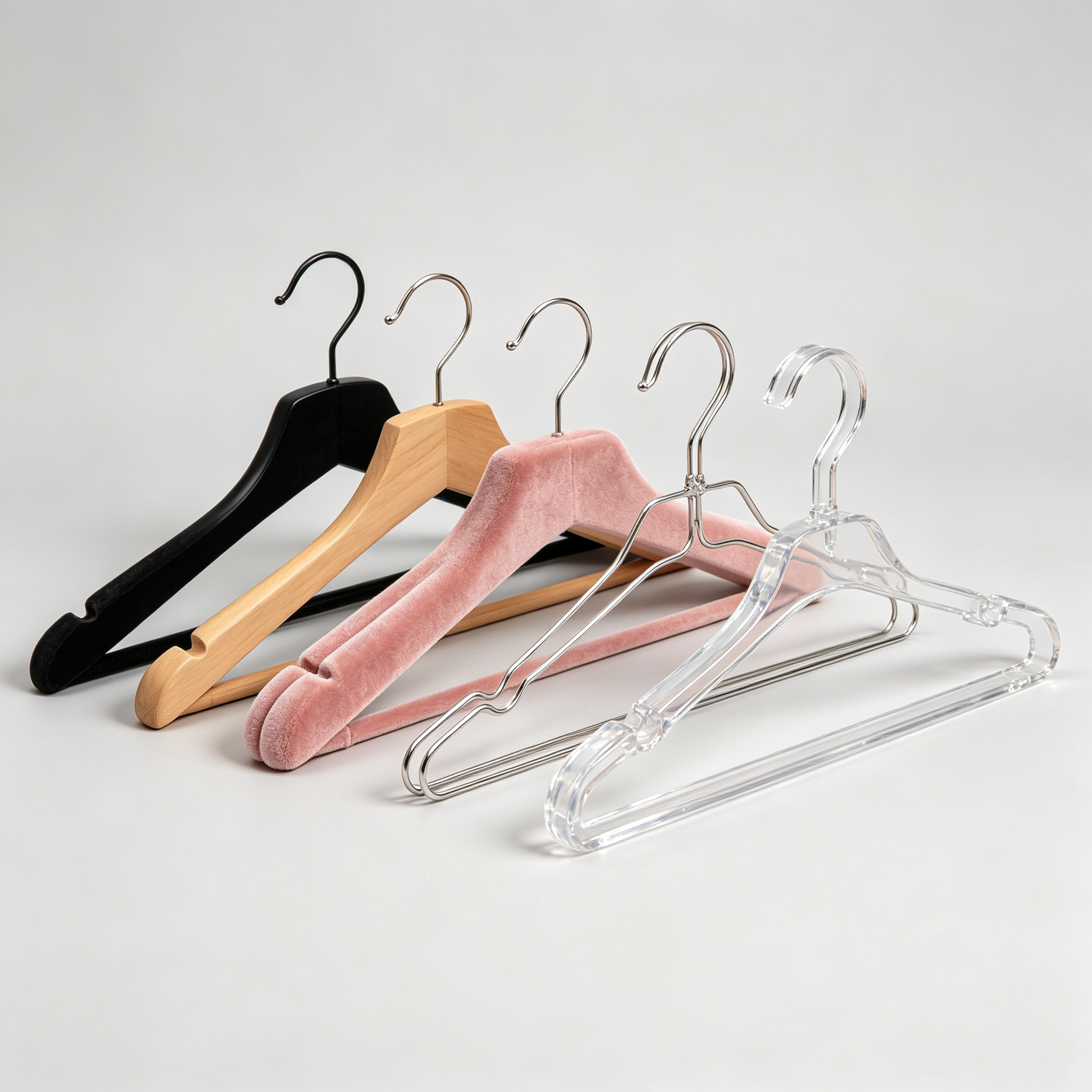 types of clothes hangers complete guide plastic velvet wooden metal acrylic