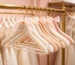 pearl hangers with chiffon bows - boutique and bridal display
