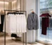 best hangers for retail stores - coordinated display of plastic, wooden and velvet hangers in a boutique
